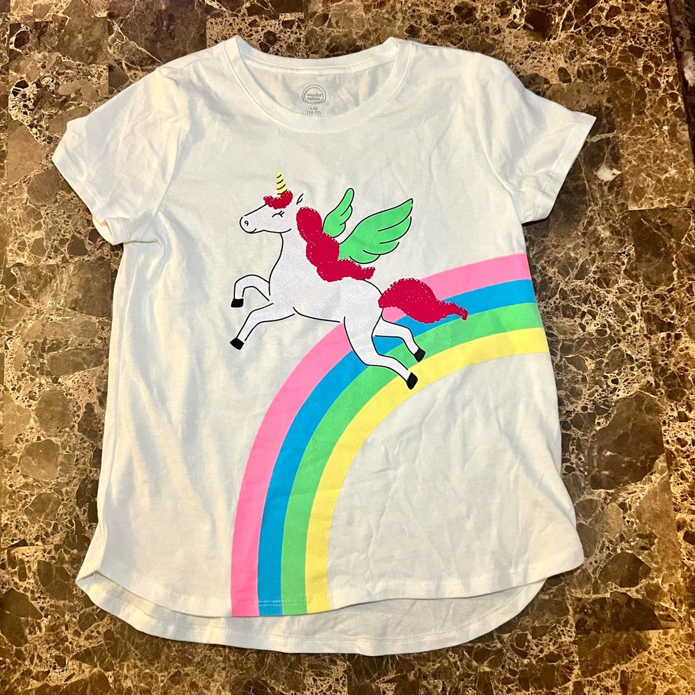 JUSTICE/BTWEEN*Girls 10*UNICORN LOT*4 Piece*2 Shirts/Pants*FREE SHIPPING - Picture 2 of 15